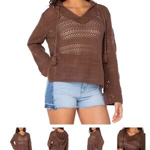 Roxy Brown Knit Sweater